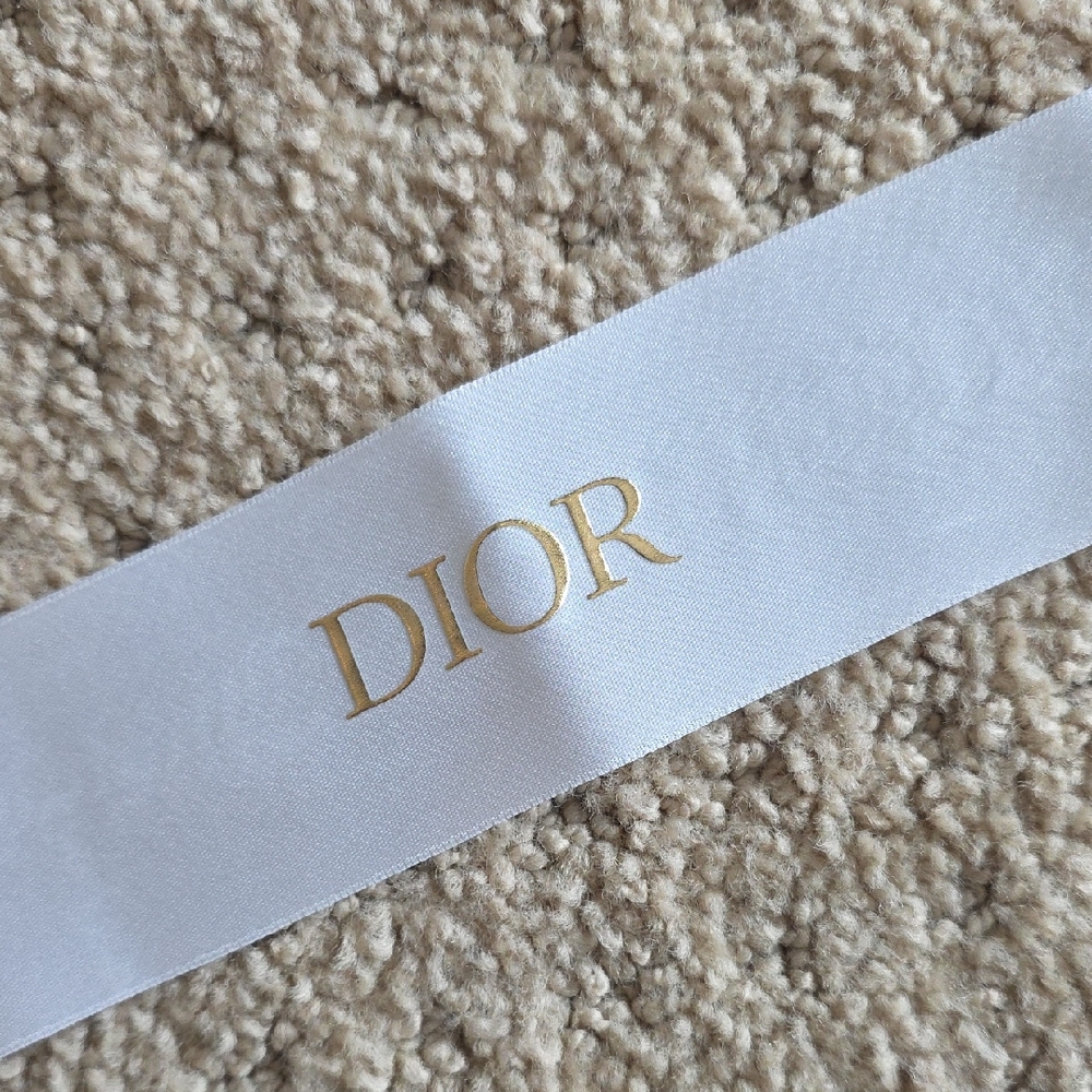 Dior White and Gold 2" Ribbon Approx 90" Length